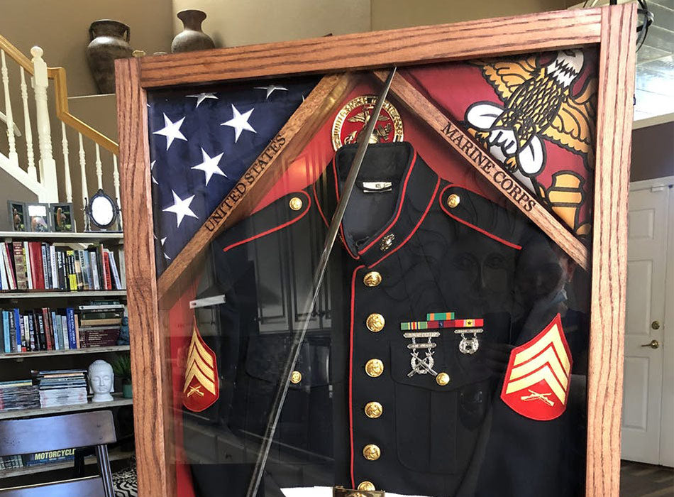 Preserving Memories: Military Uniform Shadow Box